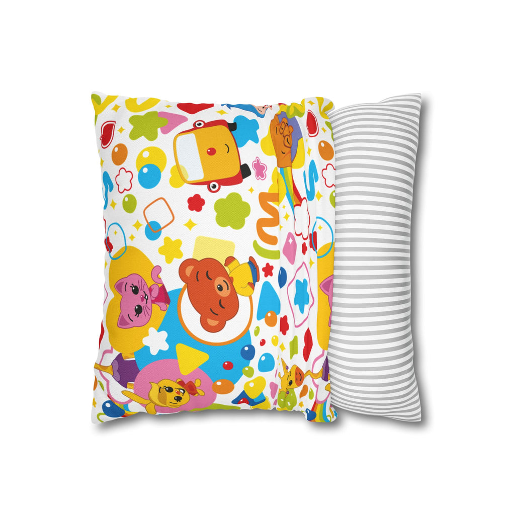Plim Plim Spun Polyester Square Pillowcase