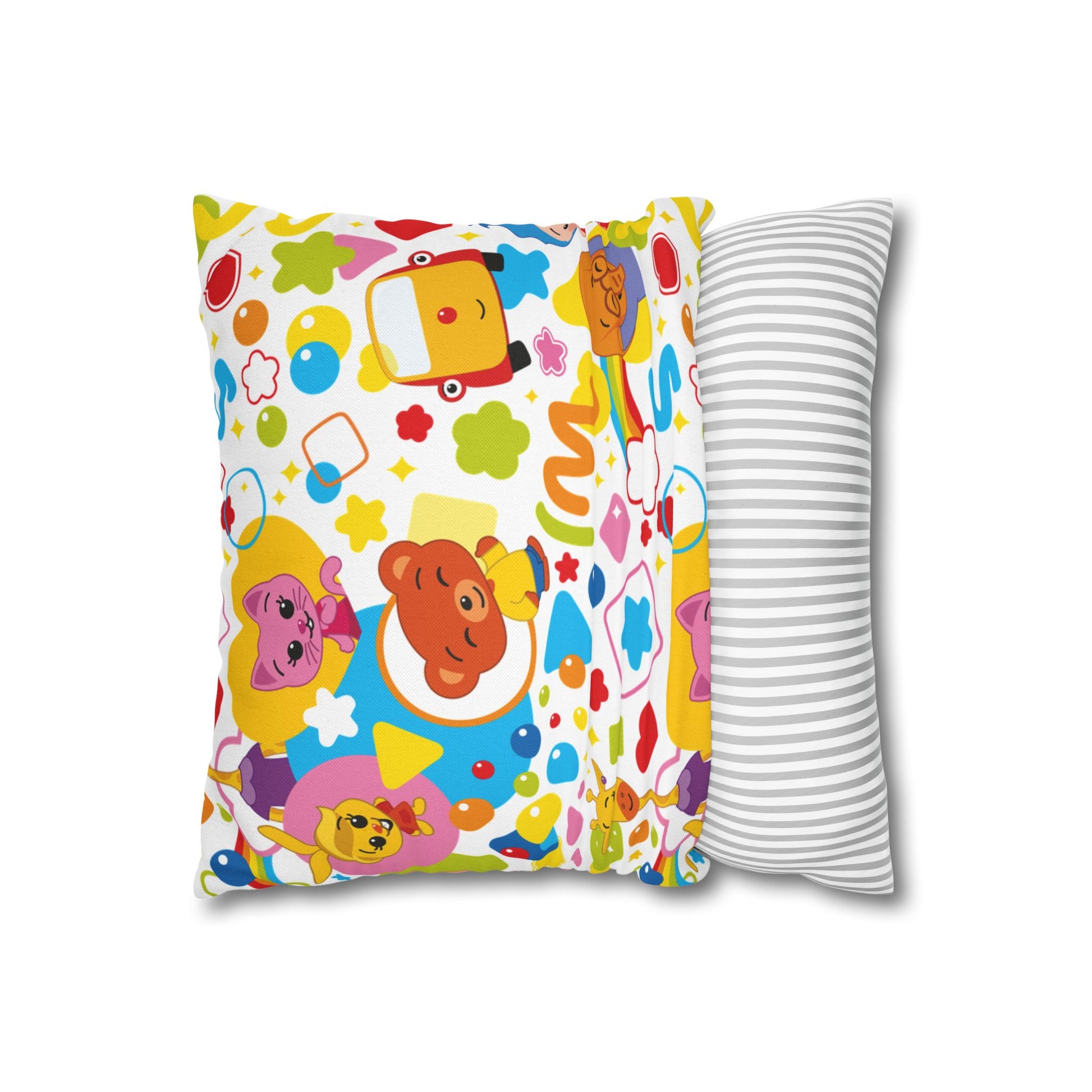 Plim Plim Spun Polyester Square Pillowcase