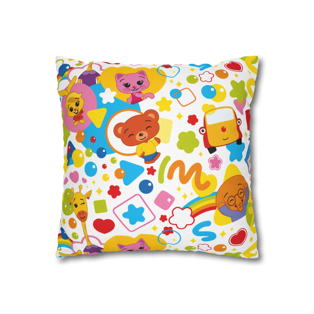 Plim Plim Spun Polyester Square Pillowcase